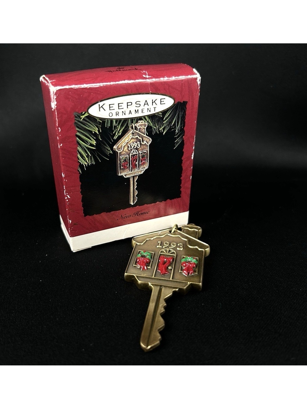 Hallmark Keepsake Ornament 1993 New Home Key Die Cast Metal Enamel